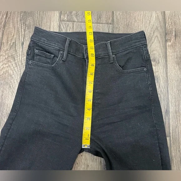 MOTHER THE SWOONER DAGGER ANKLE FRAY JEANS BAA BAA BLACK SHEEP sz‎ 28 - Picture 8 of 14